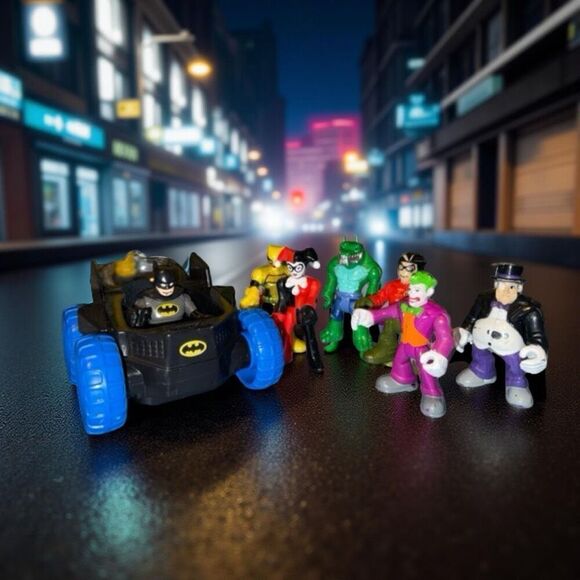 Fisher Price Imaginext DC Super Friends Batman Gotham City Police Dept Set - Picture 4 of 10